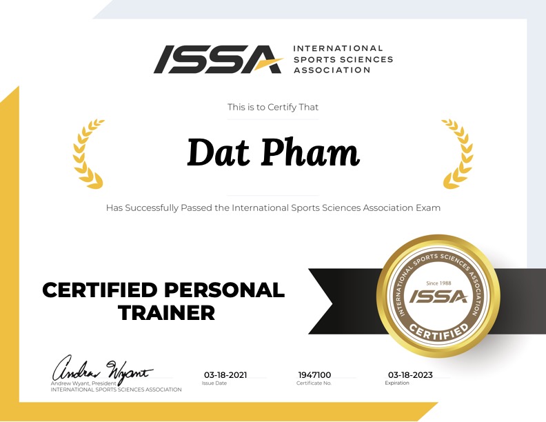 ISSA Certified Personal Trainer