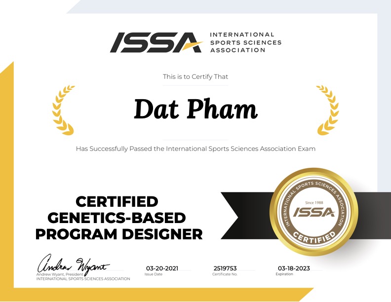 ISSA DNA Based Fitness Coach